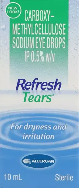 Refresh Tear eye drop (Carboxymethylcellulose sodium) is an eye lubricant or artificial tears used-RX Supply