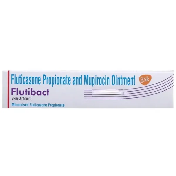 Flutibact Ointment (FLUTICASONE PROPIONATE + MUPIROCIN ) is a combination of two-RX Supply