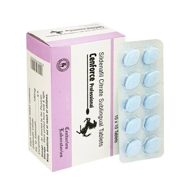 Cenforce Professional 100mg comes with the generic name of sildenafil citrate in the dose strength of 100 mg