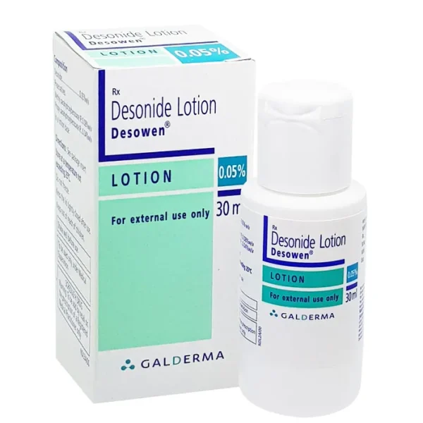 DESOWEN LOTION (DESONIDE) is a topical corticosteroid used to treat the redness, swelling, itching, and discomfort of various