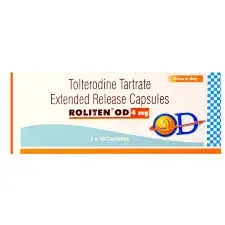 Roliten OD 4mg Capsule (Tolterodine) is used in the treatment of overactive bladder.-RX Supply
