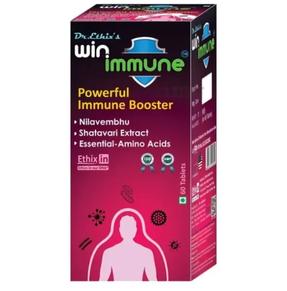 Dr. Ethix’s Win Immune Tablet: is a comprehensive immune support supplement formulated to boost