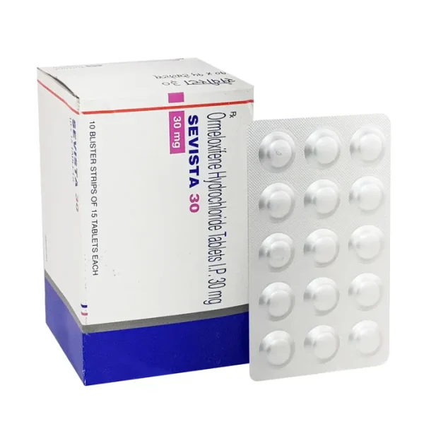 SEVISTA is a combination of two medications, Ormeloxifene and Centchroman, used to treat menstrual disorders in women.