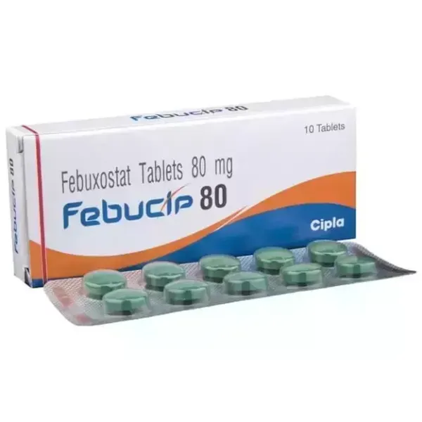 Febucip 80mg Tablets (Febuxostat) is a medicine used to treat and prevent gout | RX Supply