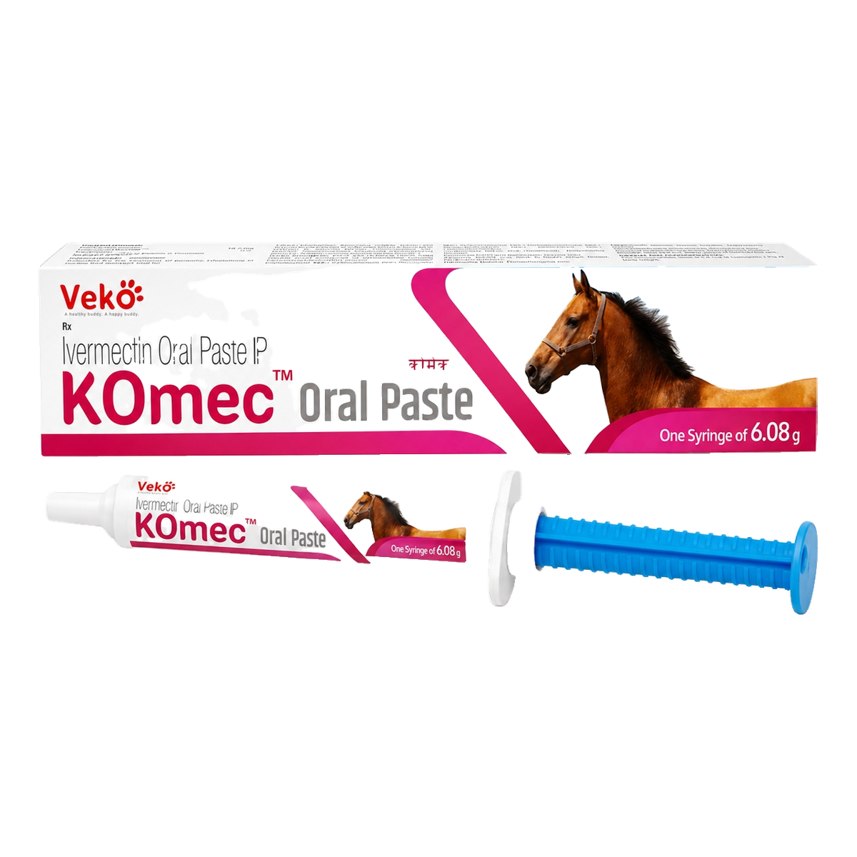 Ivermectin Komec Oral Paste is a powerful broad-spectrum anthelmintic designed for horses | RX Supply
