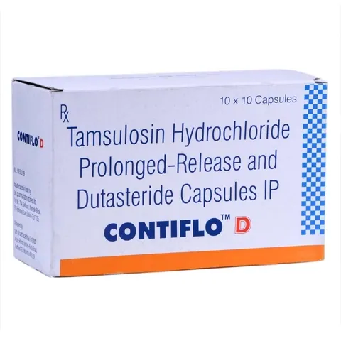 Contiflo D Capsule (Tamsulosin 0.4 / Dutasteride 0.5) is a combination of two medicines that work-RX Supply