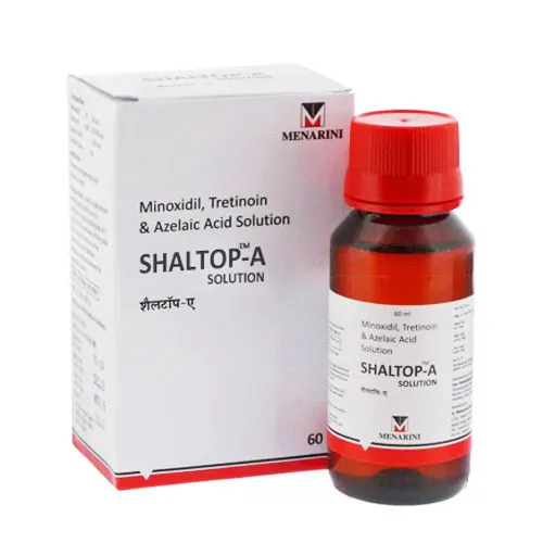 SHALTOP A SOLUTION (MINOXIDIL/AZELAIC ACID/TRETINOIN)that contains Minoxidil, Azelaic Acid, and Tretinoin
