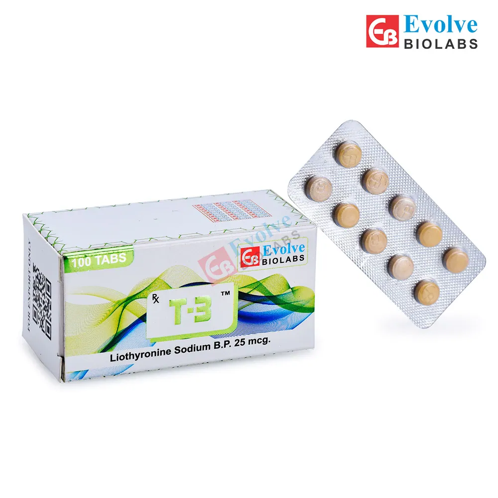 T-3 (Liothyronine Sodium B.P 25mcg.) is a thyroid hormone medication used to treat hypothyroidism | RX Supply