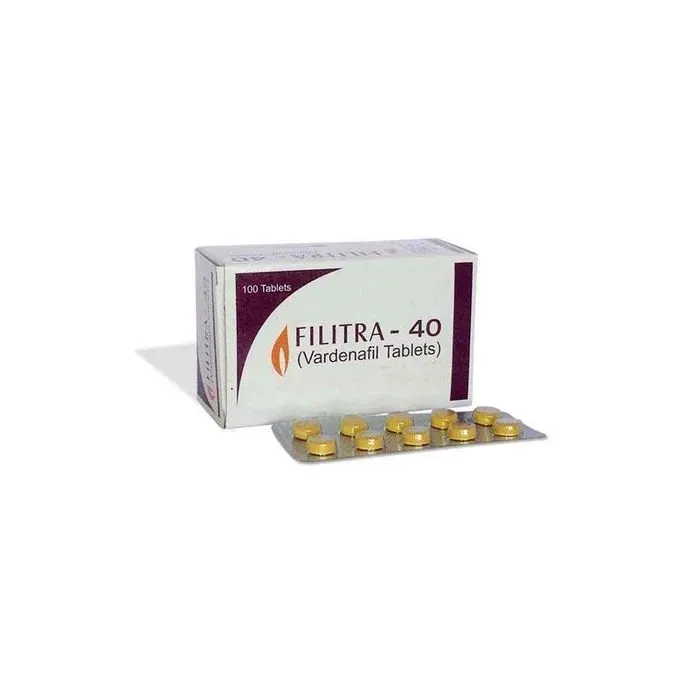 Filitra 40mg (Vardenafil) contains an active ingredient such as Vardenafil, which is use | RX Supply