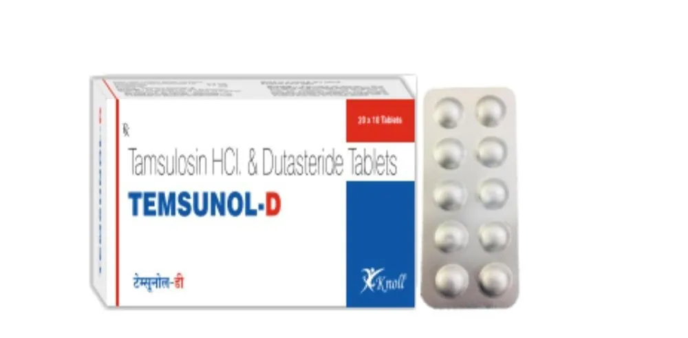 Temsunol D 0.4mg/0.5mg Tablet (Tamsulosin/Dutasteride) is a combination of two medicines-RX Supply