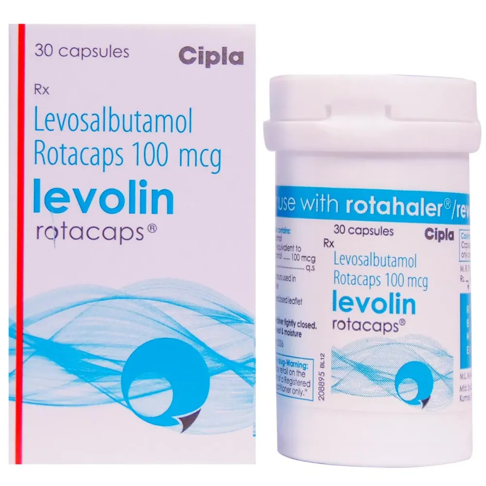 Levolin Rotacaps 100 mcg (Levosalbutamol) is a belongs to a group of medicines called | RX Supply