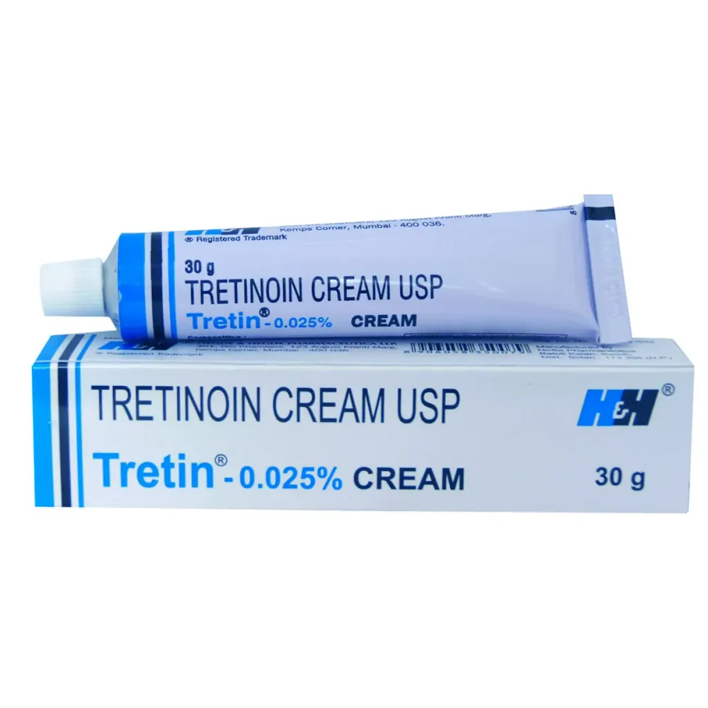Tretoin Cream (Tretinoin) is a form of vitamin A that is used to treat acne, which appears as spots-RX Supply
