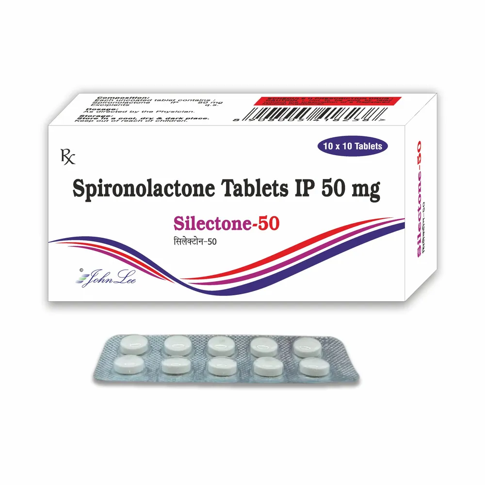 Silectone 50 mg (Spironolactone) 10 is used primarily to manage high blood pressure by | RX Supply