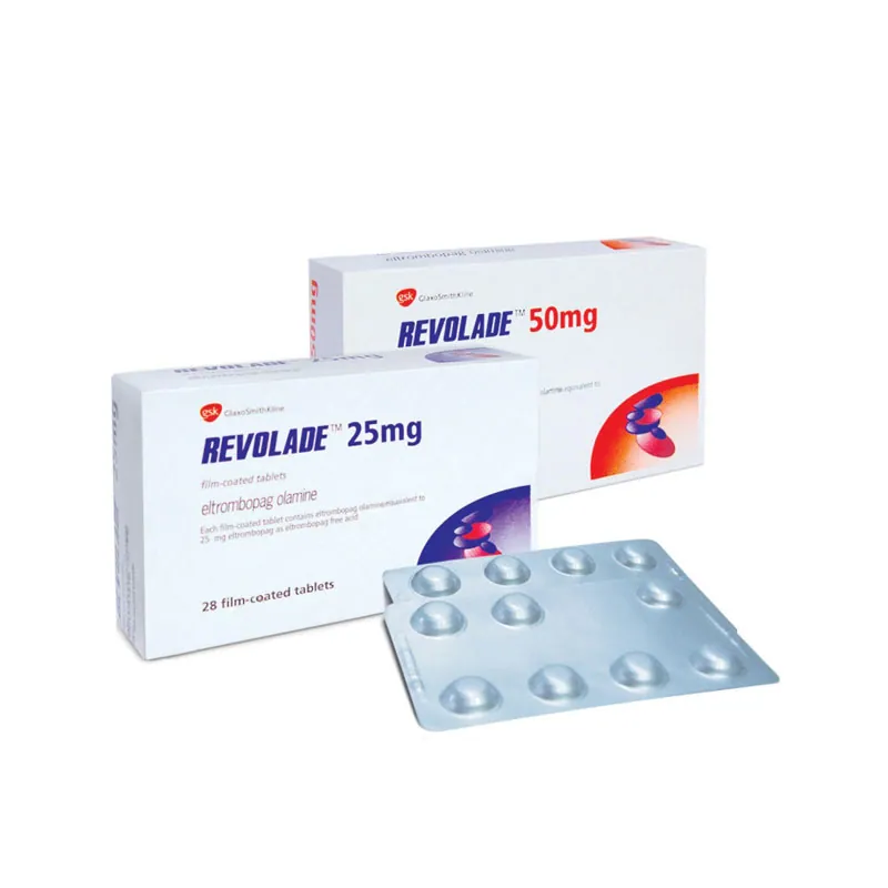 Revolade (Eltrombopag) is an oral medication used to treat low platelet counts in adults with chronic immune thrombocytopenia