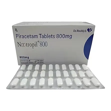 Nootropil 800mg Tablet is used in the treatment of Alzheimer's disease and memory loss in Parkinson's disease/RX Supply