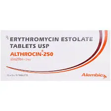 Althrocin(Erythromycin)250 mg is an antibiotic medication used to treat various bacterial infections-RX Supply
