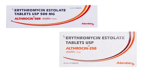 Althrocin(Erythromycin) is an antibiotic medication used to treat a variety of bacterial infections-RX Supply