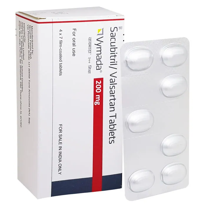 VYMADA (Sacubitril/Valsartan) is an effective prescription medication used to treat high blood pressure.