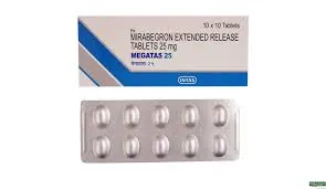 Megatas 25mg Tablet (Mirabegron 25mg) is used to treat symptoms of overactive bladder-RX Supply