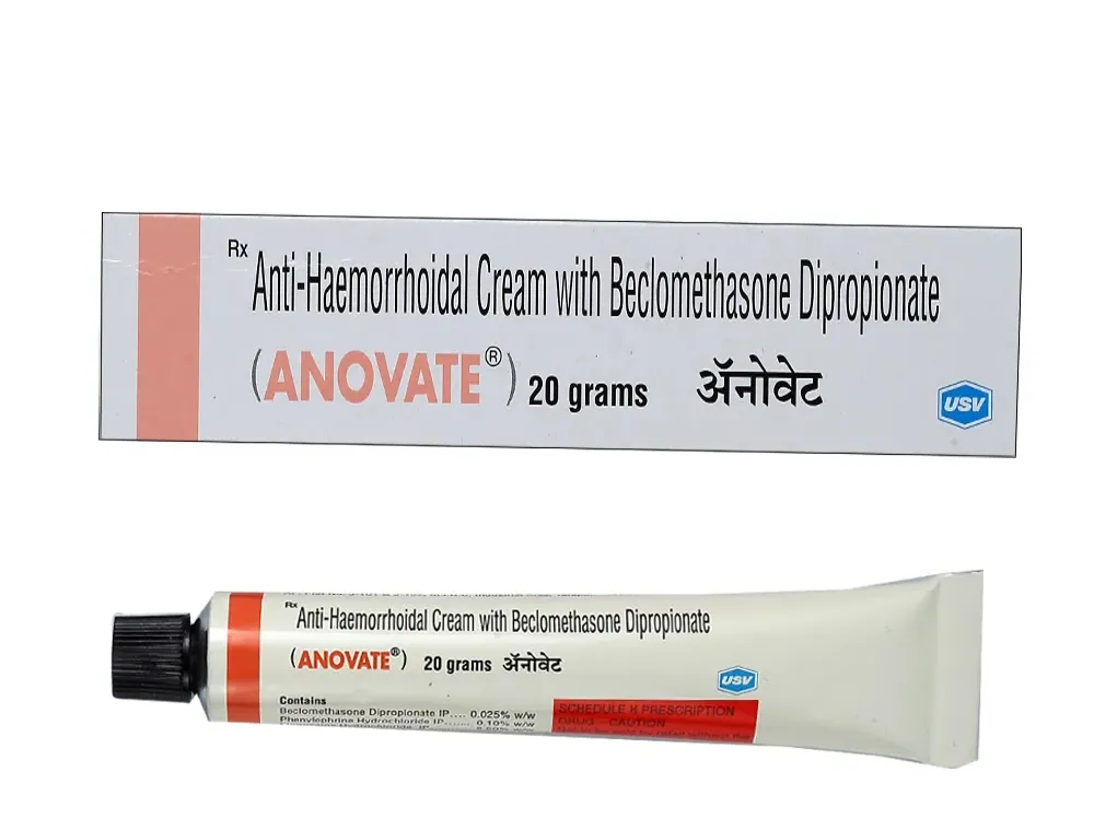 Anovate Cream (Beclometasone/Lidocaine/Phenylephrine) is used for the treatment-RX Supply