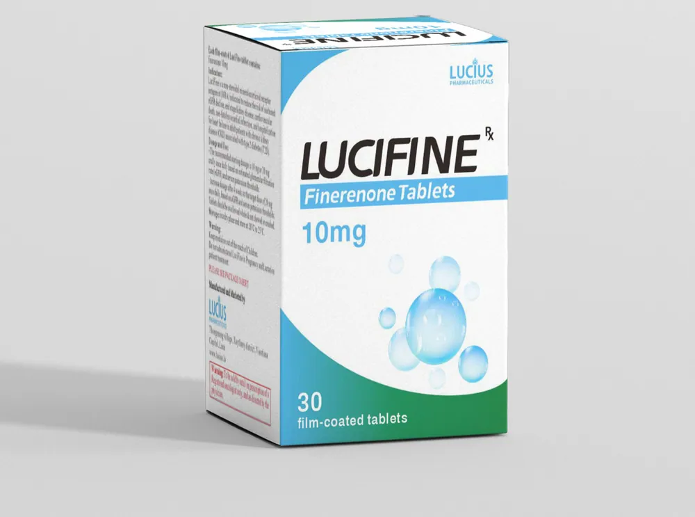 Finerenone 10 mg Tablet (LuciFine) is an oral medicine prescribed to patients with chronic kidney | RX Supply