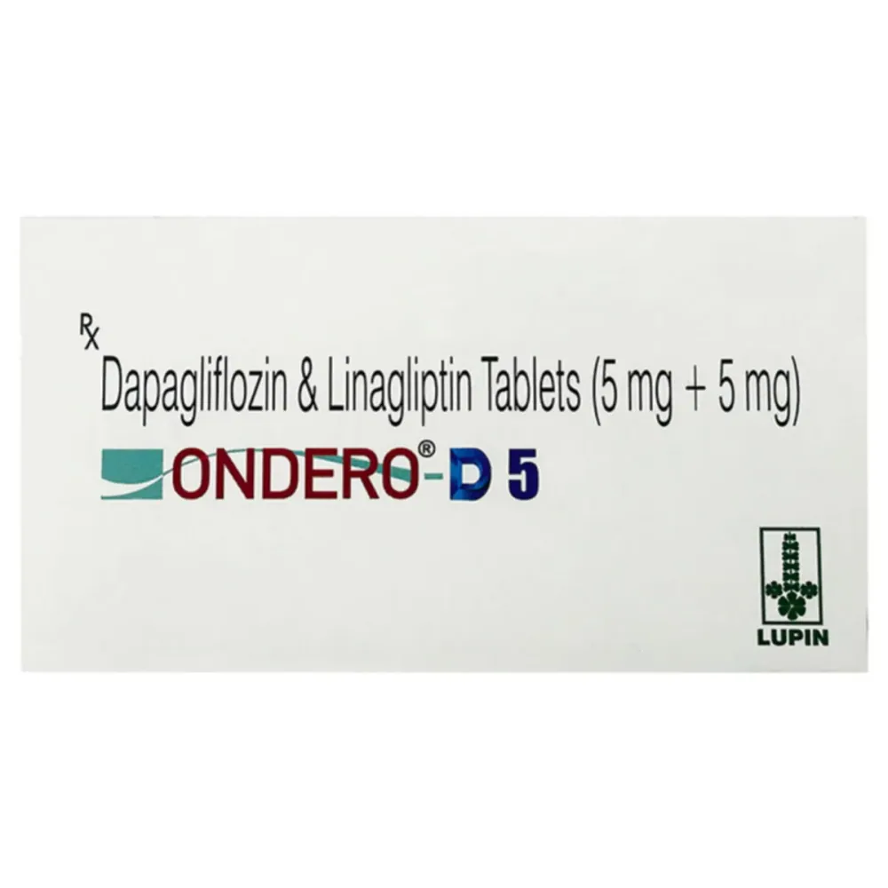 Ondero-D Tablet (Dapagliflozin/Linagliptin) is a combination of two medicines used-RX Supply