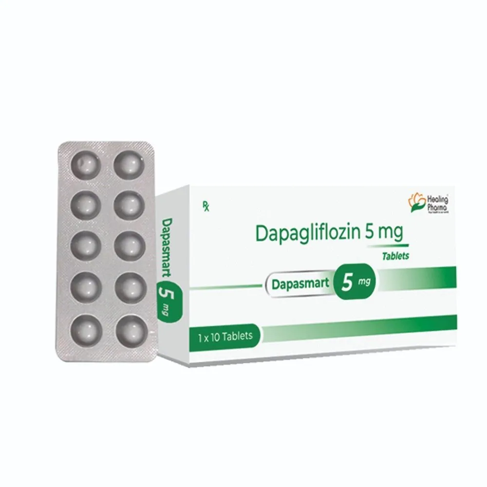Dapagliflozin 5 mg (DAPASMART) 10 is used to manage diabetes, heart failure, and kidney | RX Supply