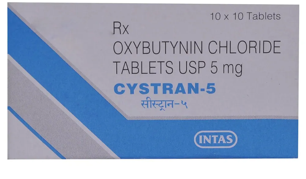 Cystran 5mg Tablet (Oxybutynin 5mg) is used in the treatment of overactive bladder-RX Supply