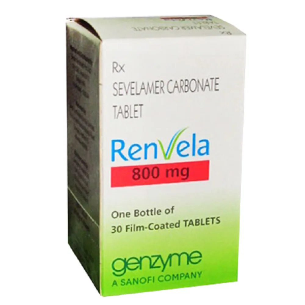 Renvela Tablet (Sevelamer) is used to treat increased phosphate levels in the blood-RX Supply