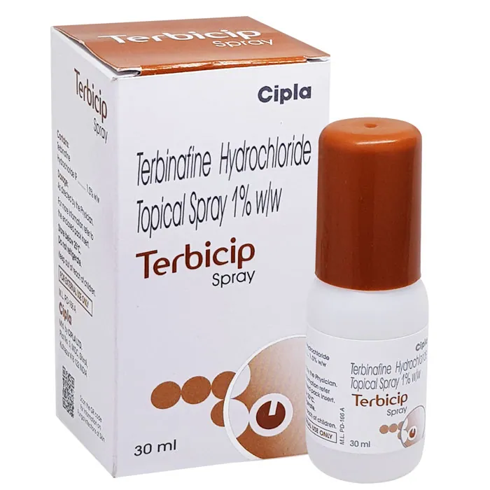 TERBICIP SPRAY is a topical anti-fungal medication containing Terbinafine, an active ingredient used to treat fungal skin inf