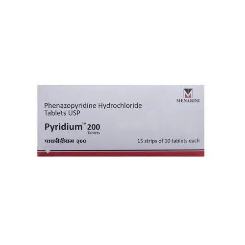 Pyridium 200mg (Phenazopyridine) is used for symptomatic relief of pain | RX Supply