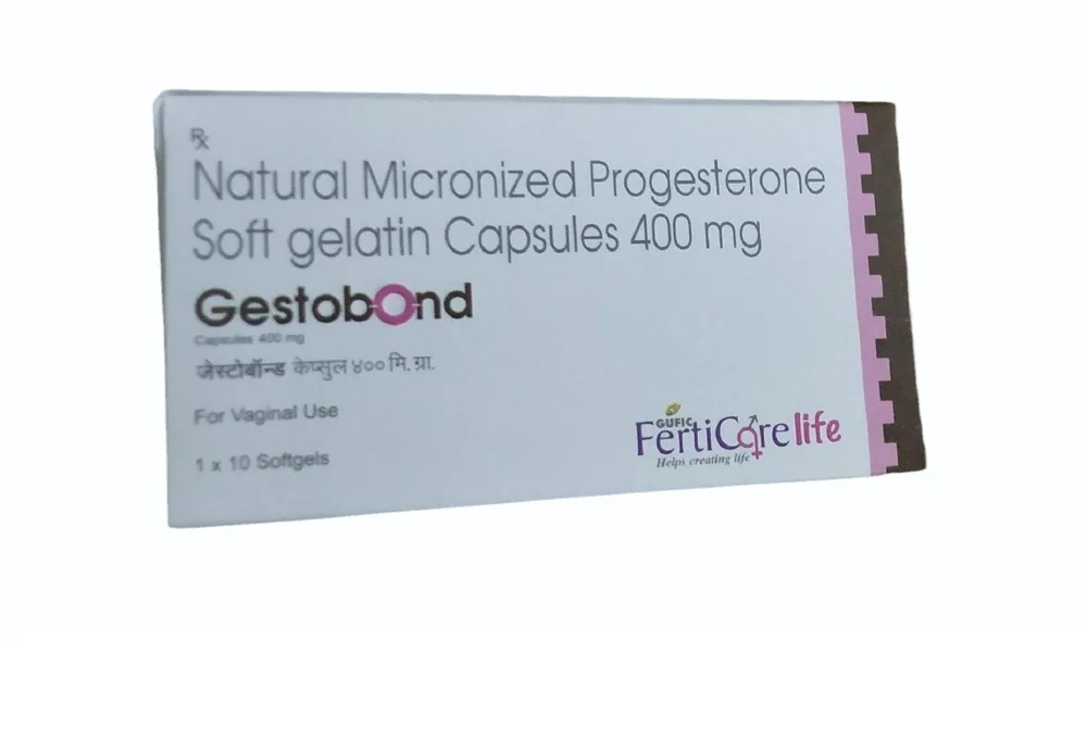 Gestobond 400 mg (Progesterone) is a capsule containing progesterone, the natural sex hormone | RX Supply