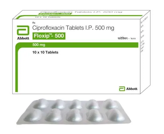 Ciprofloxacin 500mg (Floxip) is an antibiotic, used in the treatment of bacterial infections-RX Supply