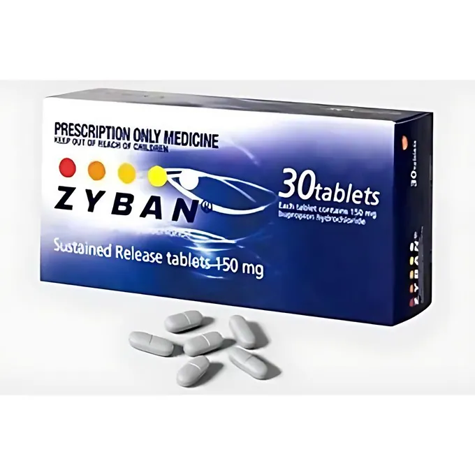 Zyban 150mg Tablet SR is used in the treatment of depression and smoking addiction.