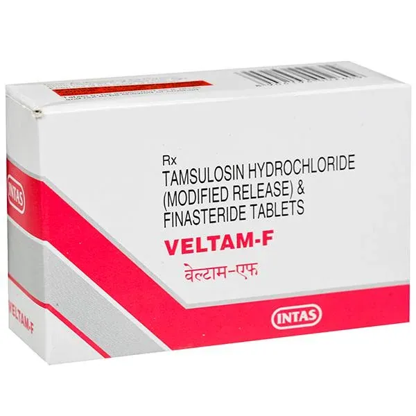 Veltam F Tablet (Tamsulosin 0.4 mg/Finasteride 5 mg) is a combination of two medicines-RX Supply