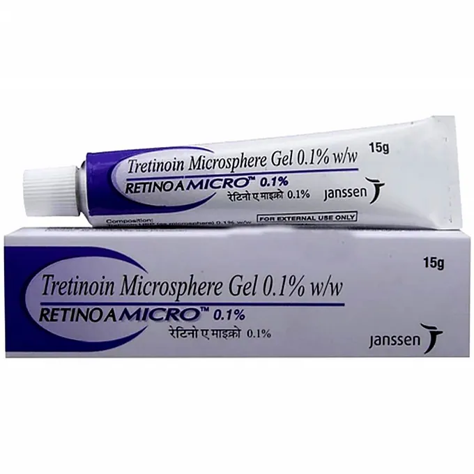 Retino A Micro 0.1% Gel is a form of vitamin A that is used to treat acne which appears as spots or pimples on your face