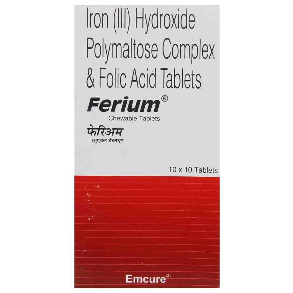 Ferium Chewable (Iron Folic Acid) offers multiple benefits, primarily addressing iron-RX Supply