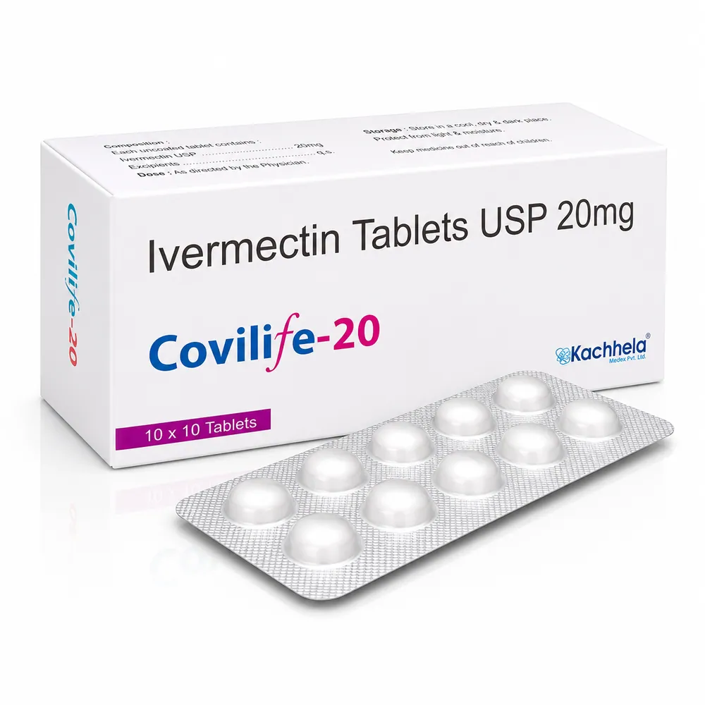 Covilife 20mg (Ivermectin 20) is a high strength anti-parasitic medication formulated with Ivermectin 20mg | RX Supply