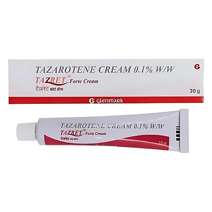 Tazret Forte Cream is a medicine used in the treatment of psoriasis and acne.