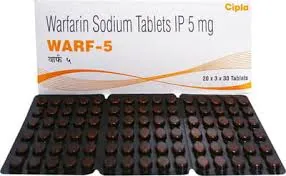 Warf 5mg Tablet (Warfarin 5mg) is an anticoagulant medication used to prevent blood clots.-RX Supply