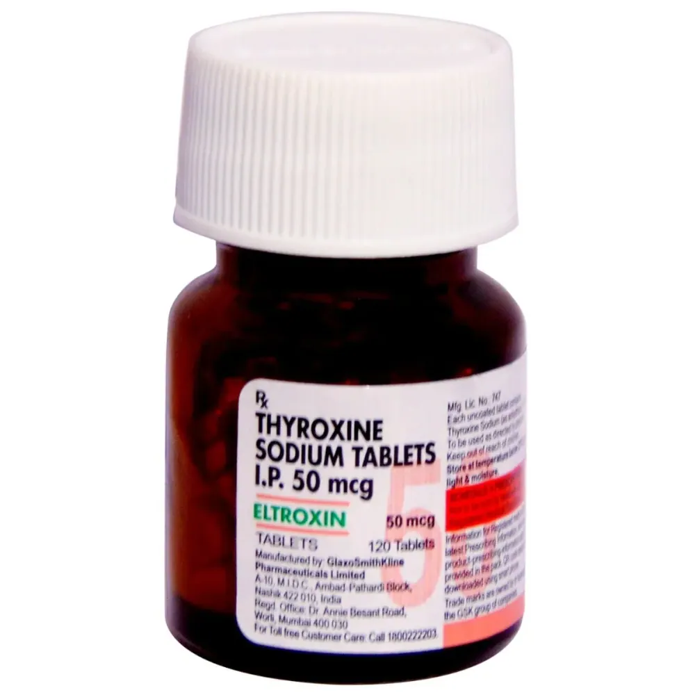 Eltroxin 50 mcg (Thyroxine Sodium) is a medicine used to treat an underactive thyroid gland | RX Supply
