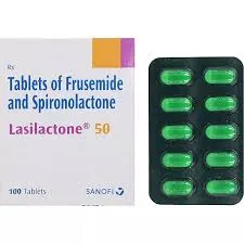 Lasilactone 50 mg Tablet (Furosemide 20mg/Spironolactone 50mg) is a combination medication -RX Supply