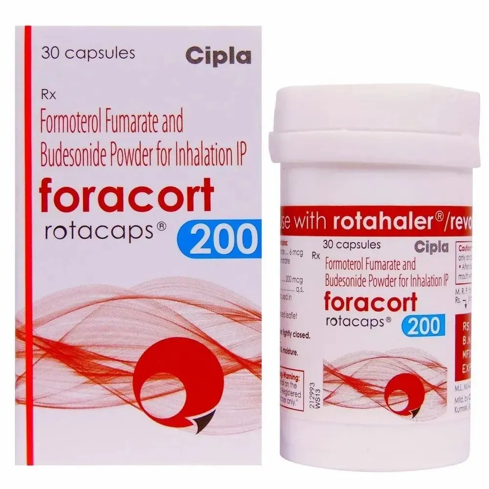 Budecort Rotacaps 200mcg (Budesonide) is used to prevent the symptoms of asthma | RX Supply