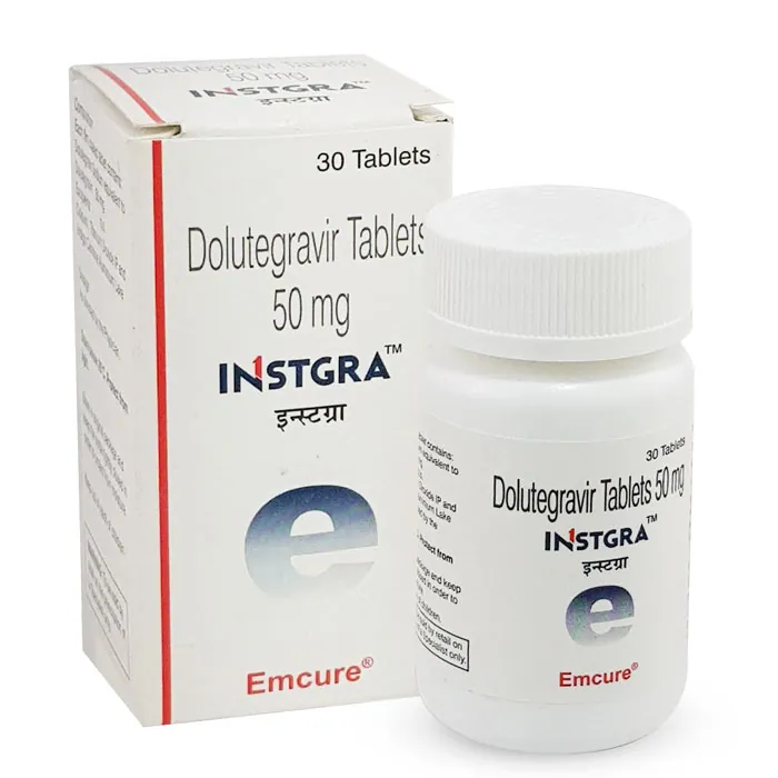 INSTGRA 50MG (DOLUTEGRAVIR) is a prescription medication used to treat HIV-1 infection in adults