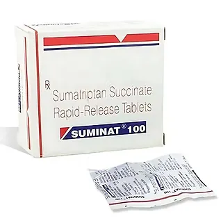 Suminat 100 Tablet is used in the treatment of migraines./RX Supply