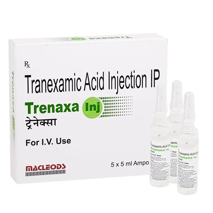 TRENAXA INJECTION (TRANEXAMIC ACID) is an effective medicine used to treat heavy menstrual bleeding