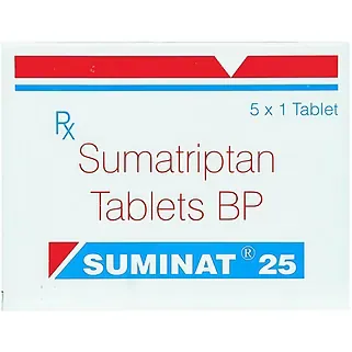 Suminat 25 Tablet is used in the treatment of migraines./RX Supply