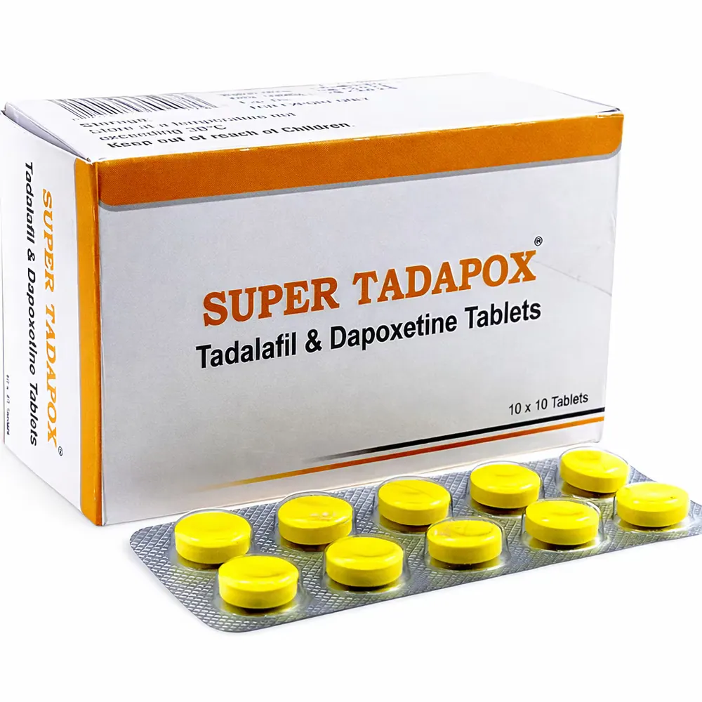 Super Tadapox (Tadalafil/Dapoxetine) is a combination medication that is used to treat two-RX Supply