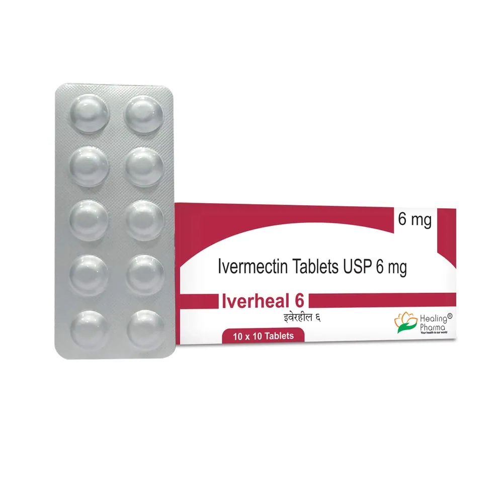 Iverheal 6mg Tablet is an antiparasitic medicine used to treat parasitic infections of the intestines, skin, and eyes.