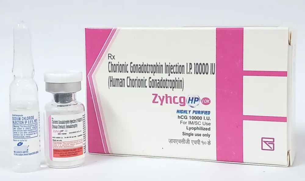 Zyhcg 10000 IU Injection is used in the treatment of infertility in women.-RX Supply
